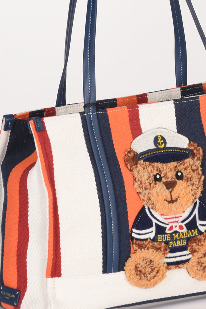 Rue Madam Paris Borsa Orso Arancio/multicolor Donna - 4