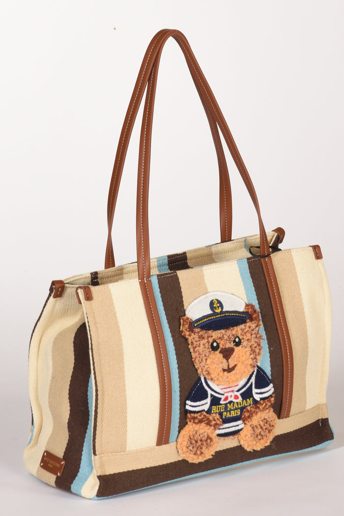 Rue Madam Paris Borsa Orso Marrone/multicolor Donna - 3