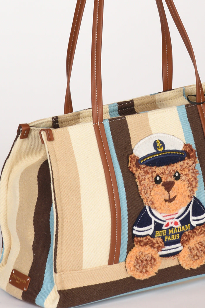 Rue Madam Paris Borsa Orso Marrone/multicolor Donna - 4