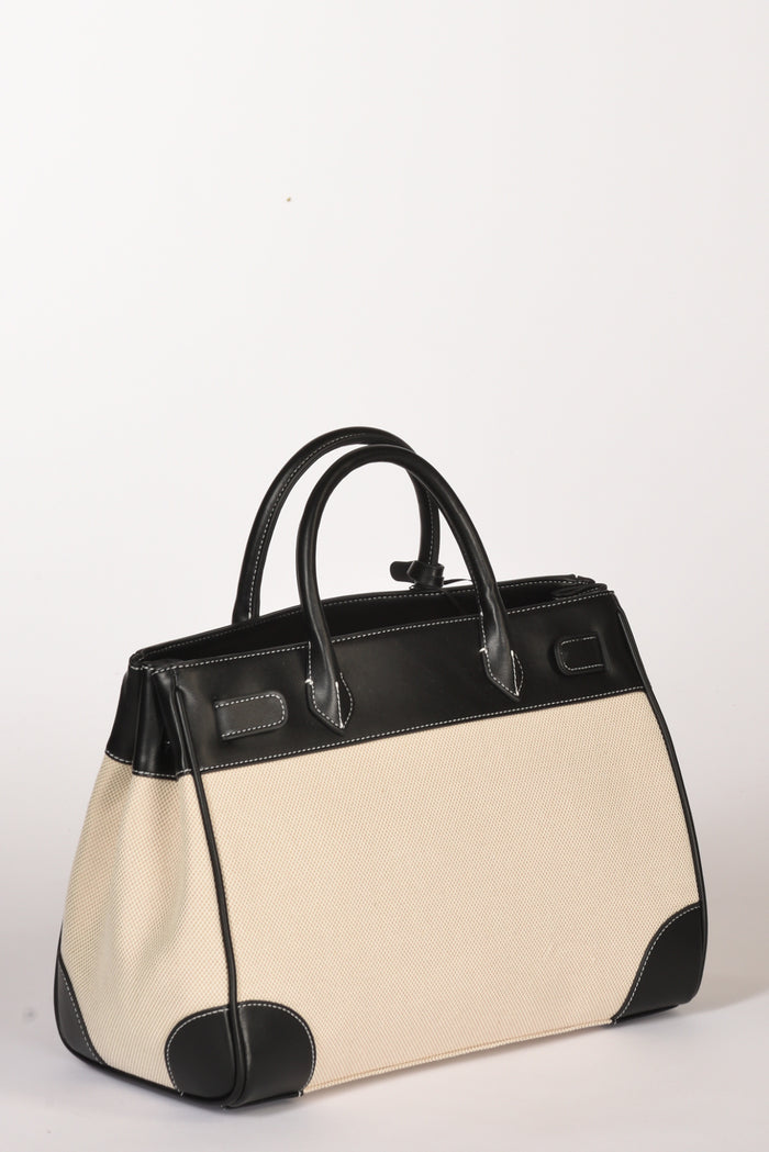 Rue Madam Paris Borsa Riviera Nero/beige Chiaro Donna - 5