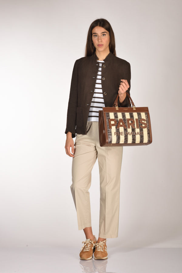 Rue Madam Paris Borsa Tangeri Marrone/beige Donna-2