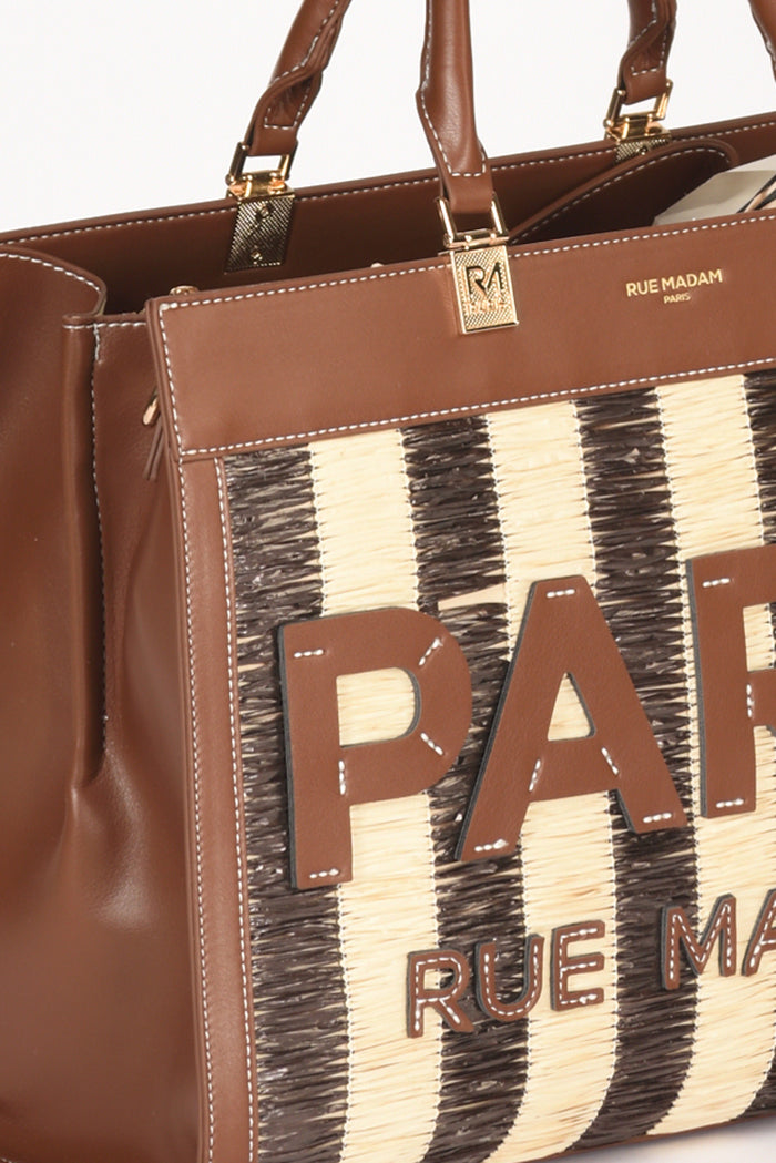 Rue Madam Paris Borsa Tangeri Marrone/beige Donna - 4