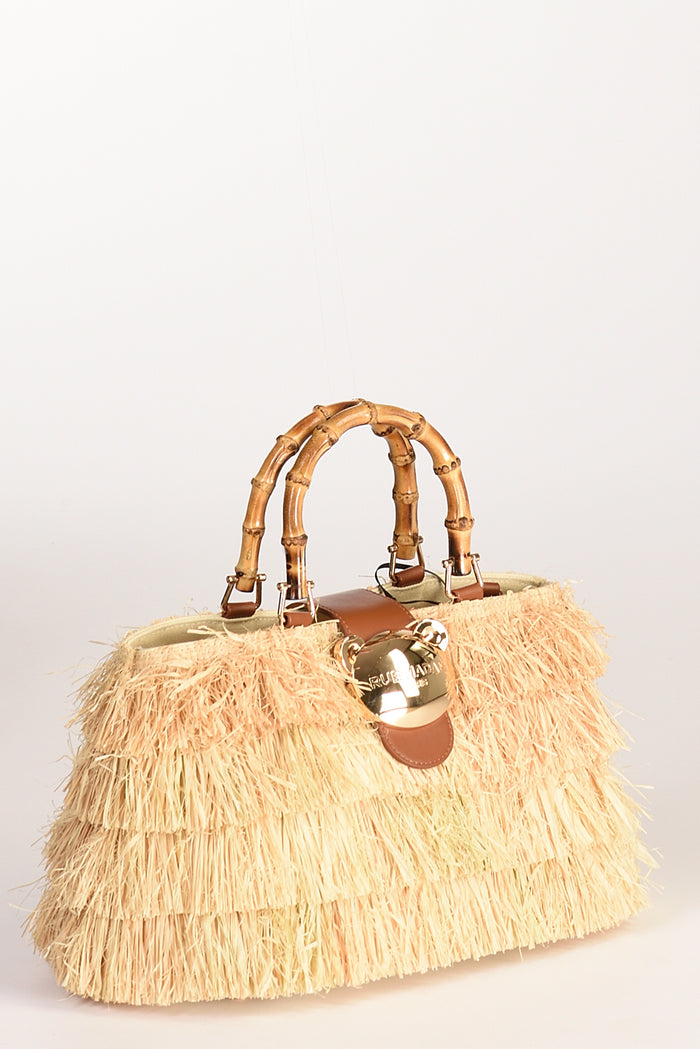 Rue Madam Paris Borsa Fringes Beige Donna - 2