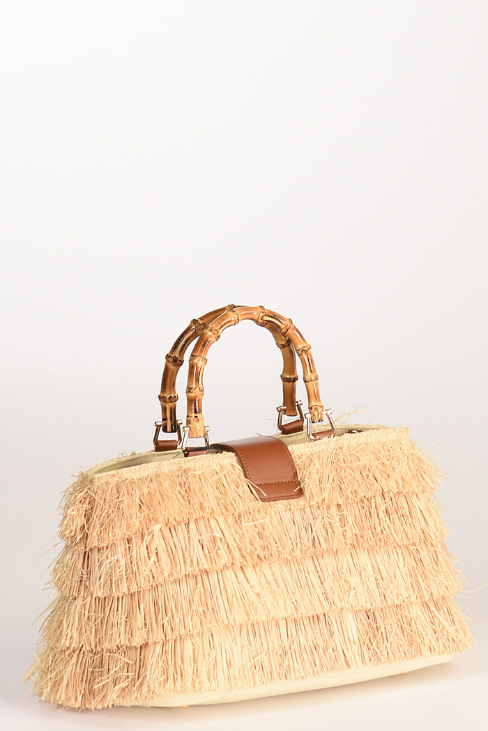 Rue Madam Paris Borsa Fringes Beige Donna - 4