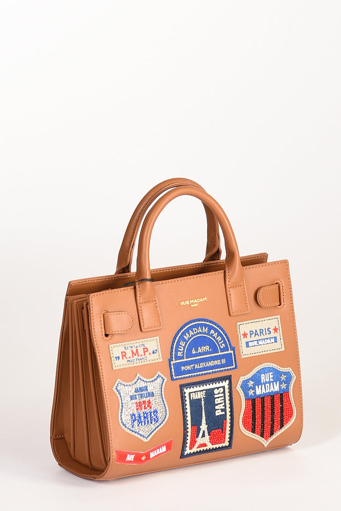 Rue Madam Paris Borsa Mini Tote Beige Cuoio Donna - 3