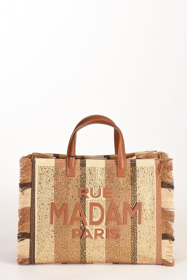 Rue Madam Paris Borsa Casablanca Marrone/beige Donna