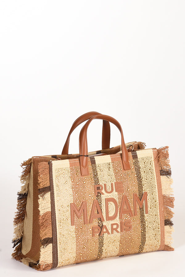 Rue Madam Paris Borsa Casablanca Marrone/beige Donna-2