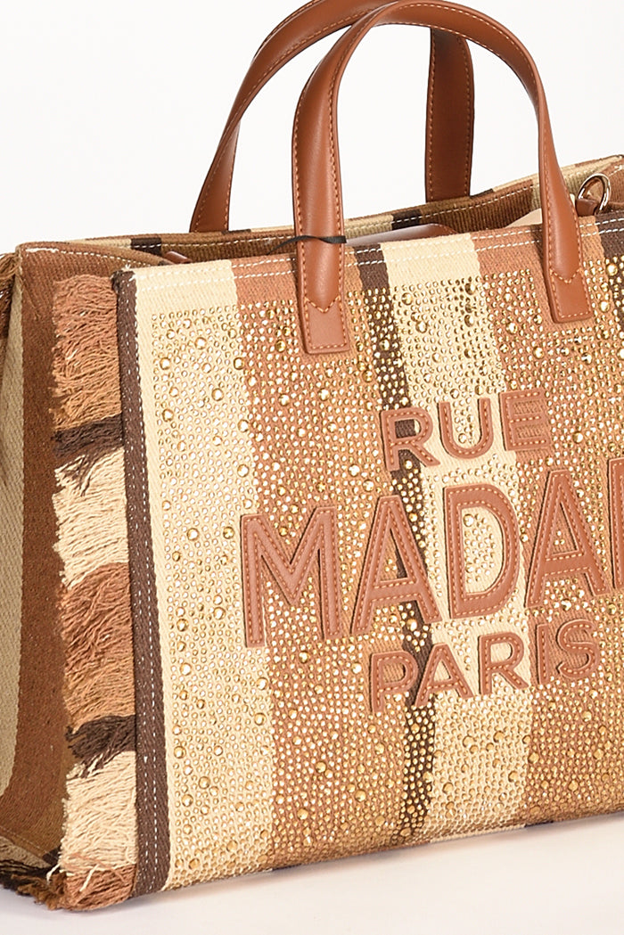 Rue Madam Paris Borsa Casablanca Marrone/beige Donna - 4