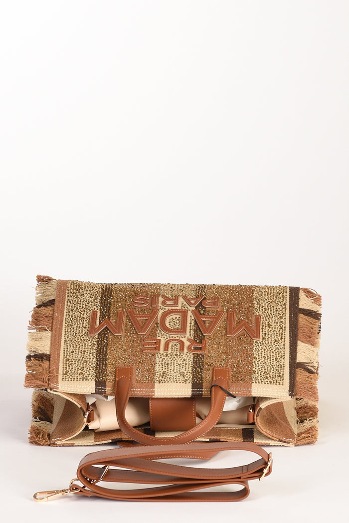 Rue Madam Paris Borsa Casablanca Marrone/beige Donna - 5