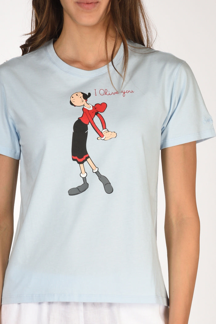 Mc2 Saint Barth Tshirt Emilie Azzurro Donna - 3
