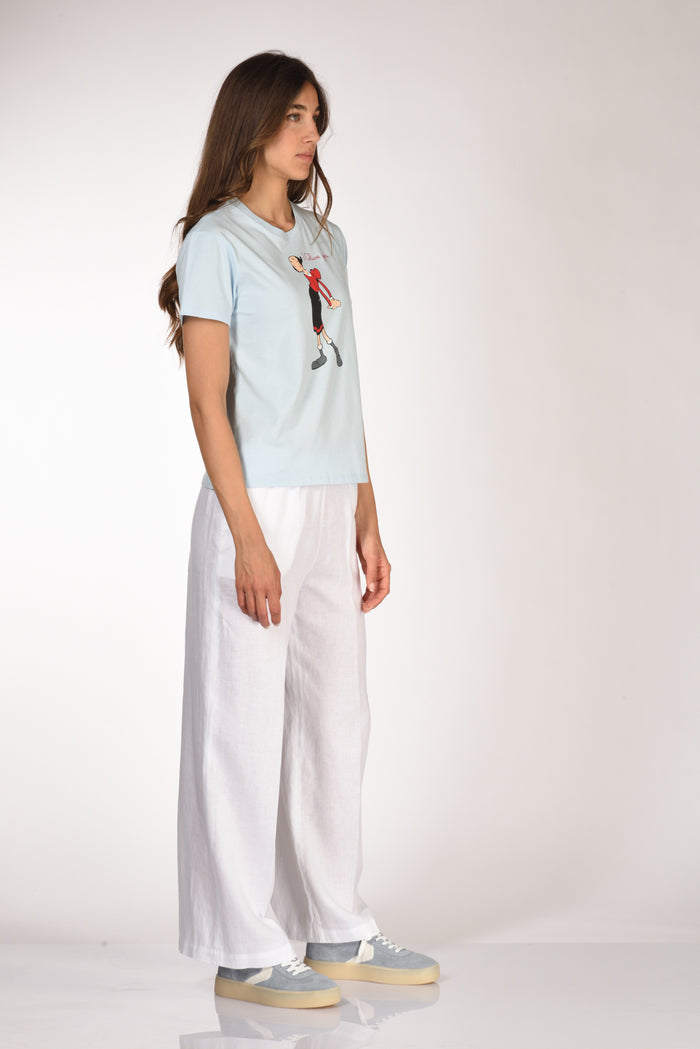 Mc2 Saint Barth Tshirt Emilie Azzurro Donna - 4