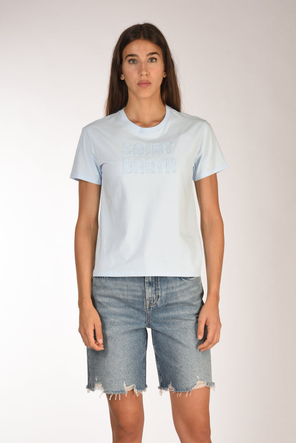 Mc2 Saint Barth Tshirt Emilie Azzurro Donna-2