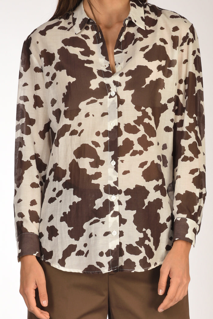 Mc2 Saint Barth Camicia Brigitte Bianco/marrone Donna - 3