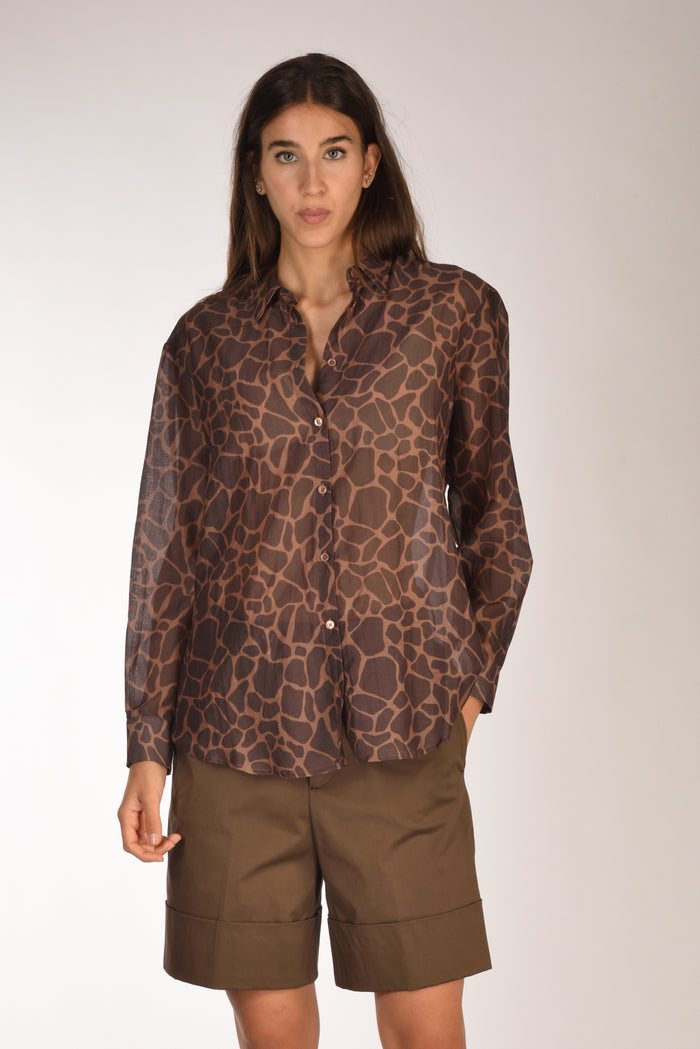 Mc2 Saint Barth Camicia Brigitte Marrone Donna - 1