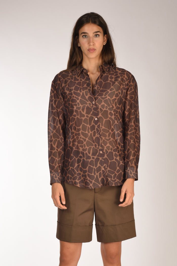 Mc2 Saint Barth Camicia Brigitte Marrone Donna - 2