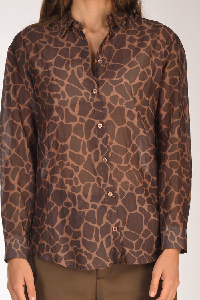 Mc2 Saint Barth Camicia Brigitte Marrone Donna - 3