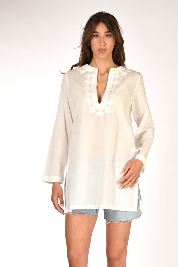 Mc2 Saint Barth Kaftano Bianco Donna