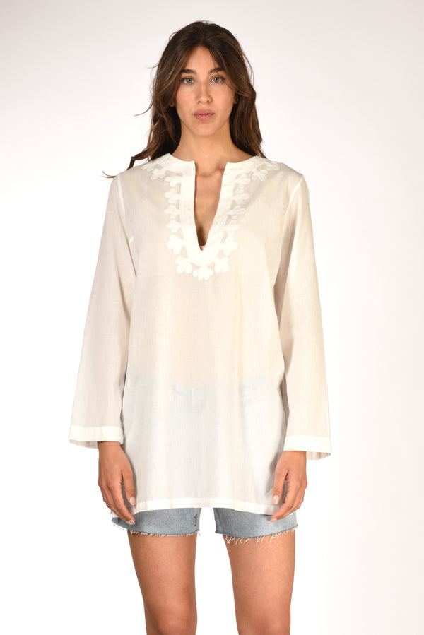 Mc2 Saint Barth Kaftano Bianco Donna-2