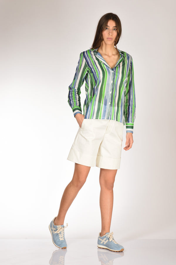 Berwich Bermuda Nadine Bianco Donna-2