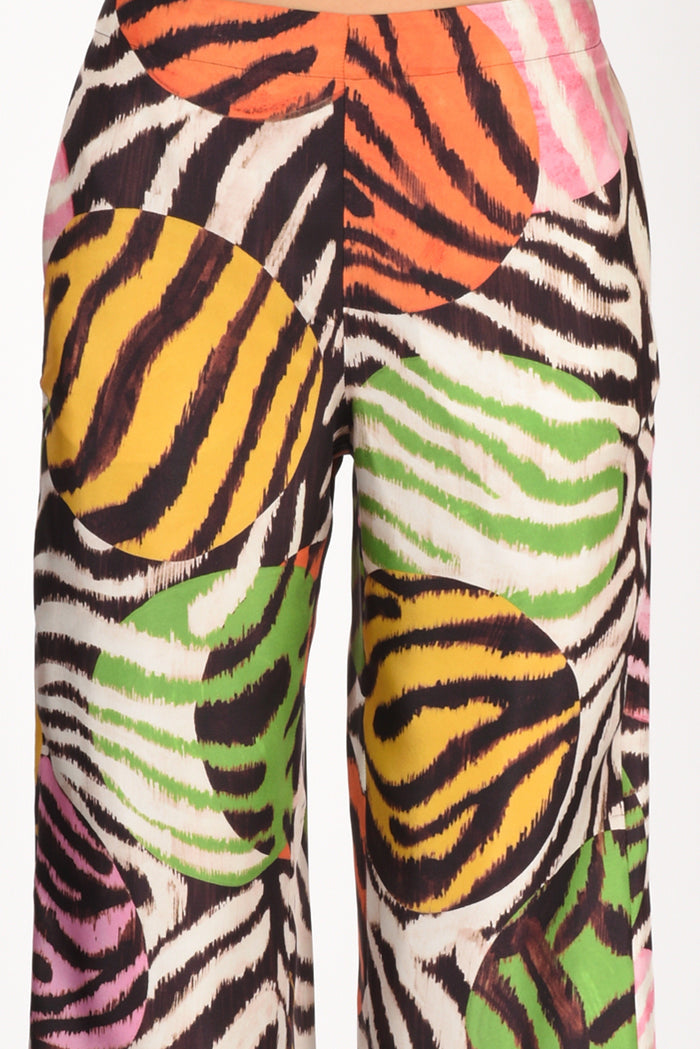 Malìparmi Pantalone Stampato Multicolor Donna - 4