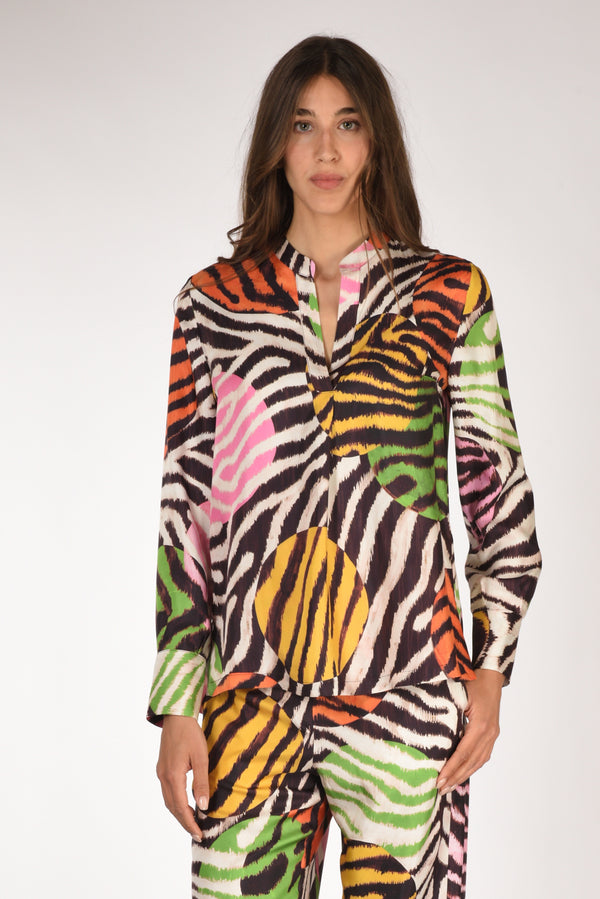 Malìparmi Camicia Stampata Multicolor Donna
