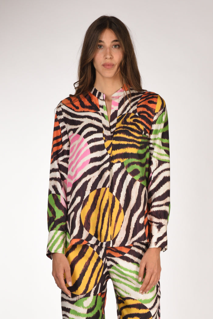Malìparmi Camicia Stampata Multicolor Donna - 2