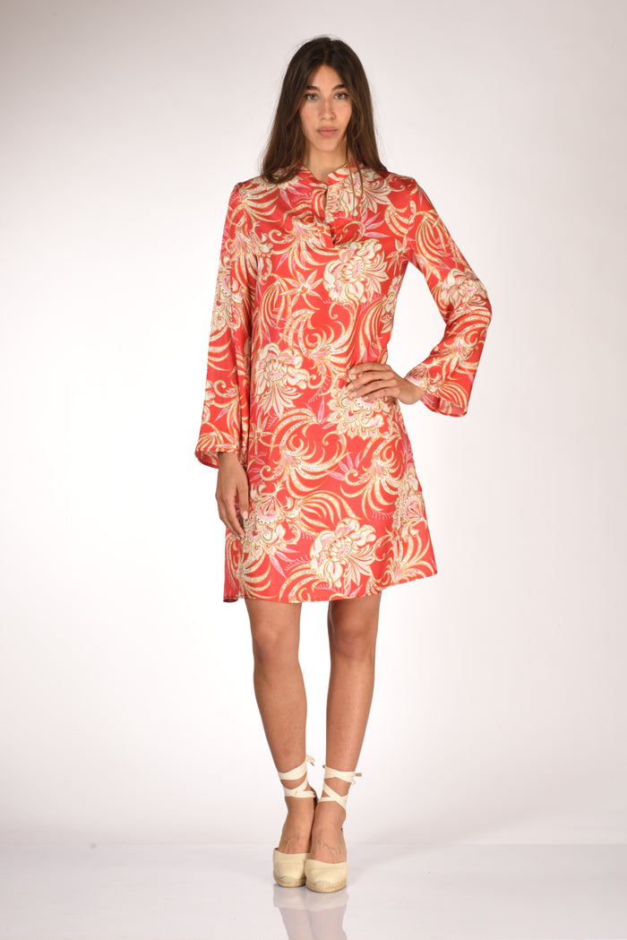 Malìparmi Abito Stampato Rosso/beige Donna - 1