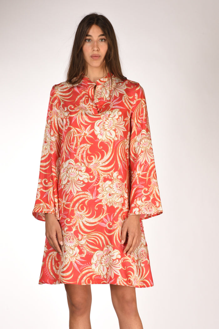 Malìparmi Abito Stampato Rosso/beige Donna - 2