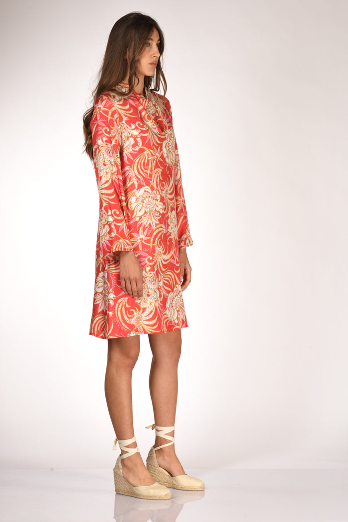 Malìparmi Abito Stampato Rosso/beige Donna - 4