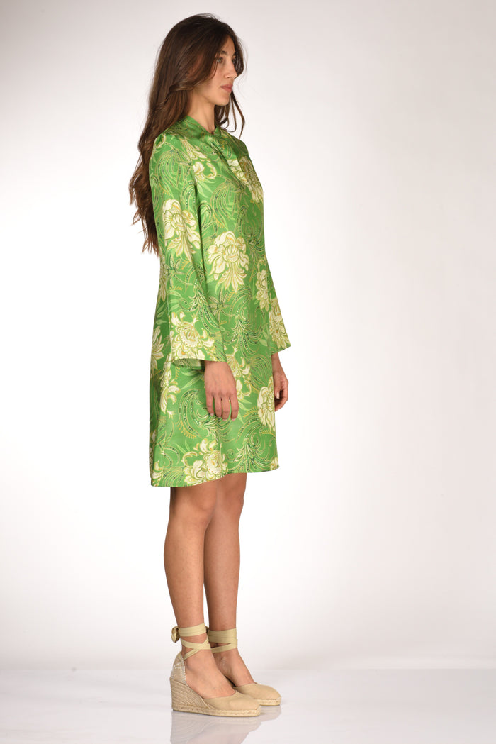 Malìparmi Abito Stampato Verde/beige Donna - 4