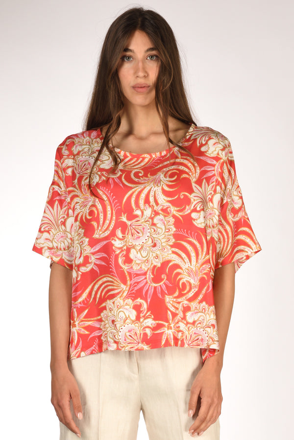 Malìparmi Camicia Stampata Rosso/beige Donna-2