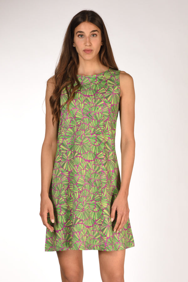 Malìparmi Abito Stampato Viola/verde Donna-2