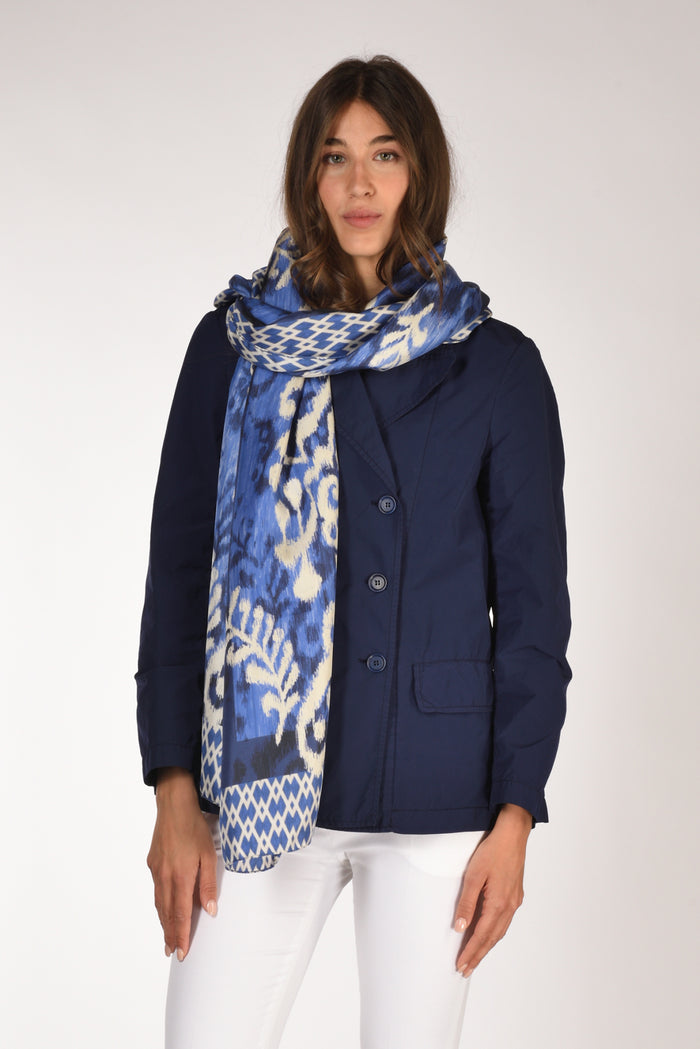 Malìparmi Stola Stampata Blu/bianco/multicolor Donna - 1