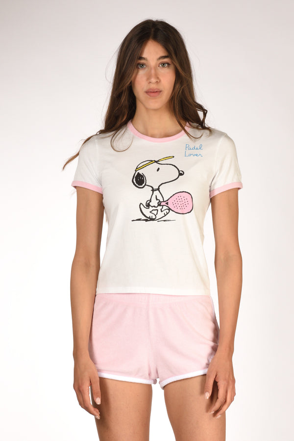 Mc2 Saint Barth Tshirt Emilie Bianco/rosa Donna-2