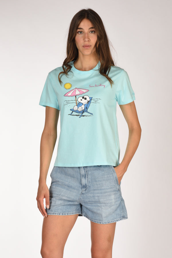 Mc2 Saint Barth Tshirt Emilie Azzurro/multicolor Donna