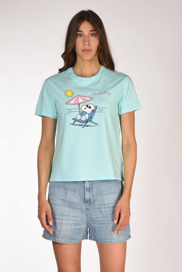 Mc2 Saint Barth Tshirt Emilie Azzurro/multicolor Donna-2