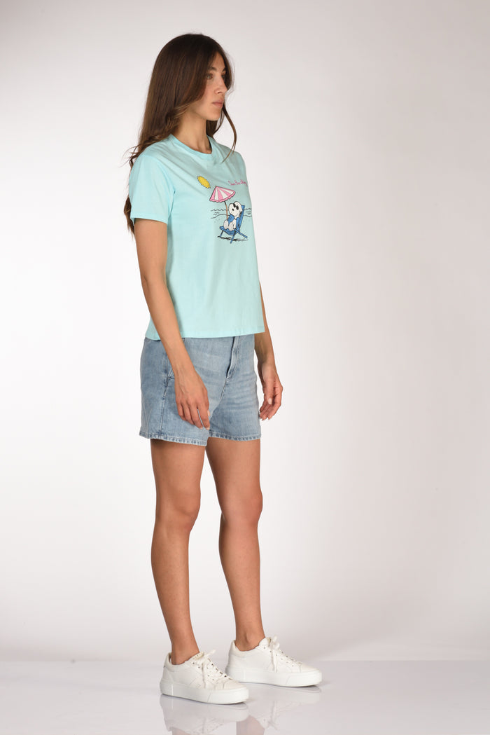 Mc2 Saint Barth Tshirt Emilie Azzurro/multicolor Donna - 4