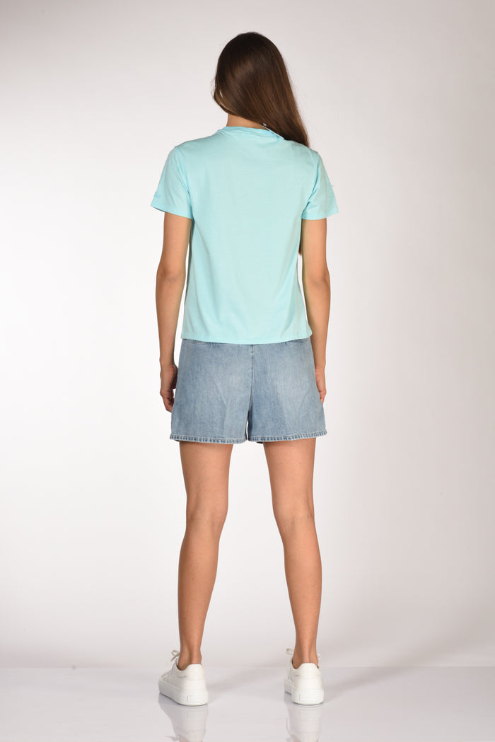 Mc2 Saint Barth Tshirt Emilie Azzurro/multicolor Donna - 5