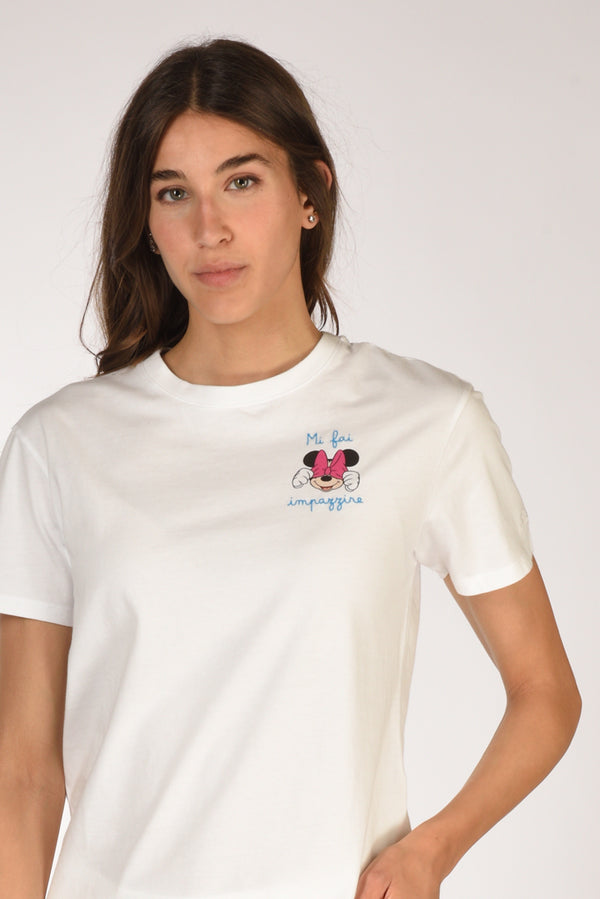 Mc2 Saint Barth Tshirt Emilie Bianco/multicolor Donna