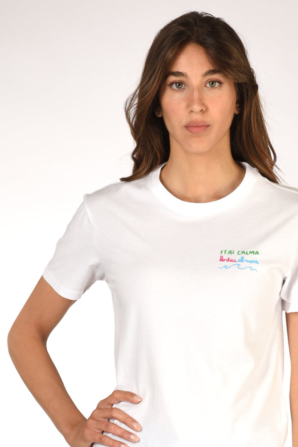 Mc2 Saint Barth Tshirt Emilie Bianco Donna