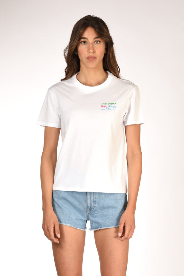 Mc2 Saint Barth Tshirt Emilie Bianco Donna-2