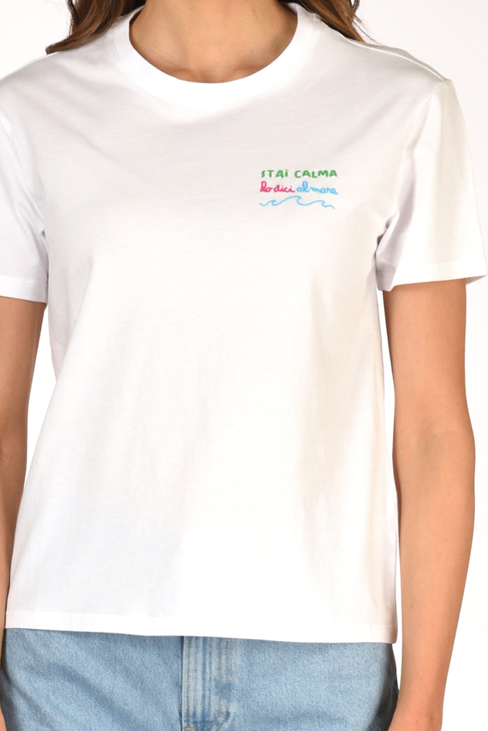 Mc2 Saint Barth Tshirt Emilie Bianco Donna - 3