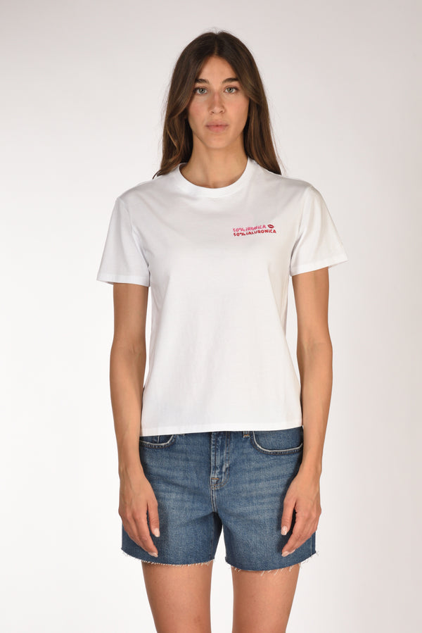 Mc2 Saint Barth Tshirt Emilie Bianco Donna-2