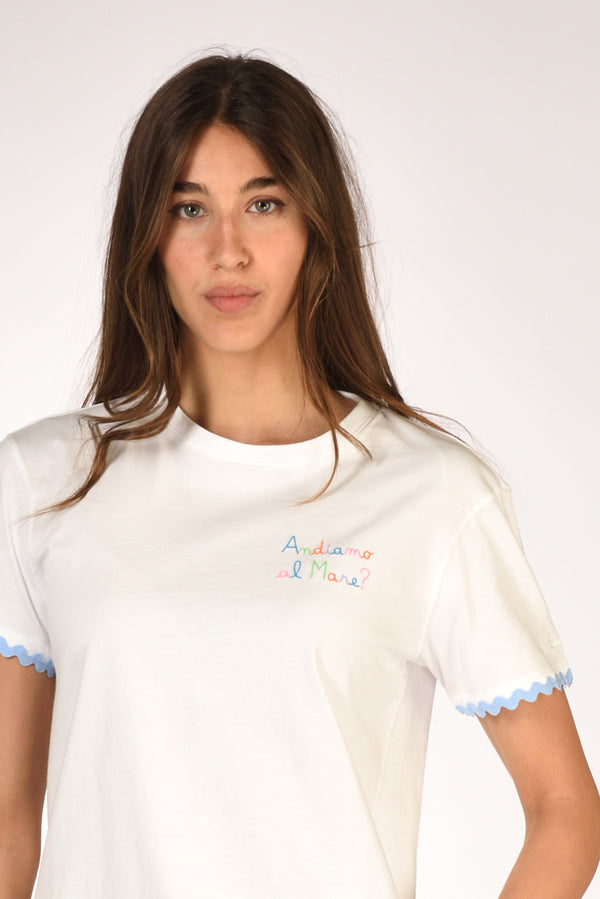 Mc2 Saint Barth Tshirt Emilie Bianco Donna