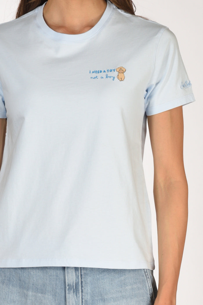 Mc2 Saint Barth Tshirt Emilie Azzurro Donna - 3