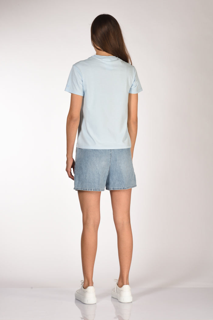 Mc2 Saint Barth Tshirt Emilie Azzurro Donna - 5