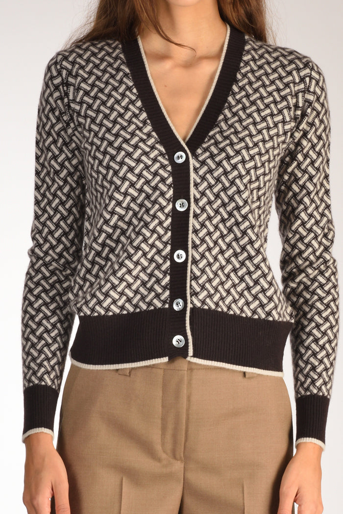 Drumohr Cardigan Marrone/beige Donna - 3