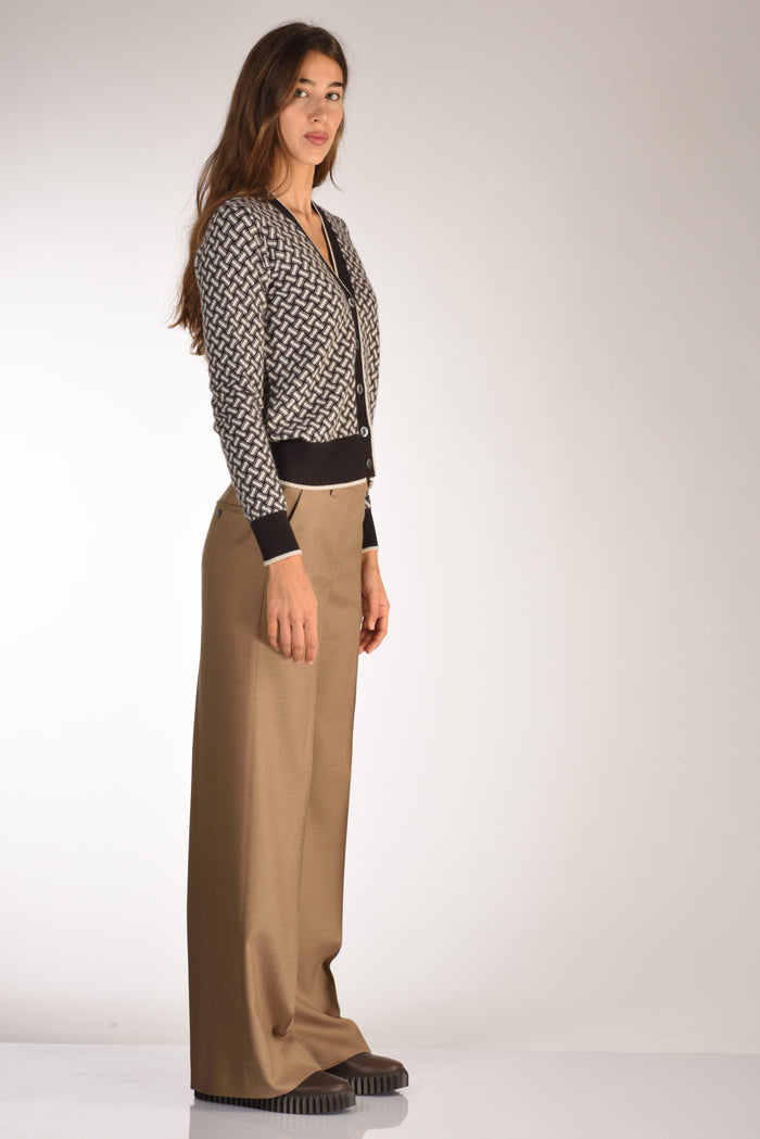 Drumohr Cardigan Marrone/beige Donna - 4