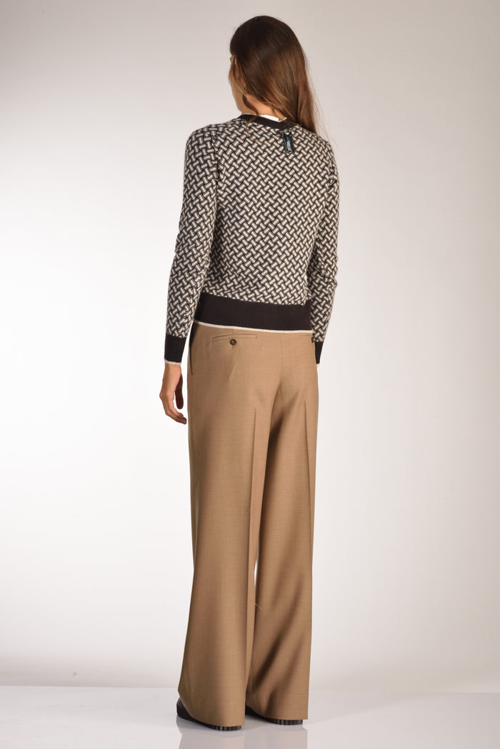 Drumohr Cardigan Marrone/beige Donna - 5