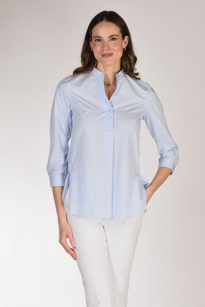 Sarte Pettegole Camicia Righe Azzurro/bianco Donna - 1